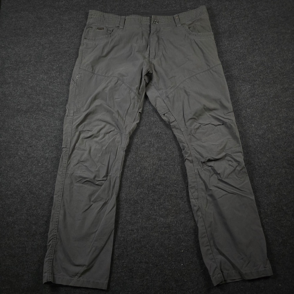 Kuhl Grey Konfidant Air Vented Hiking Pants Technical Outdoor Travel Men's 36x30